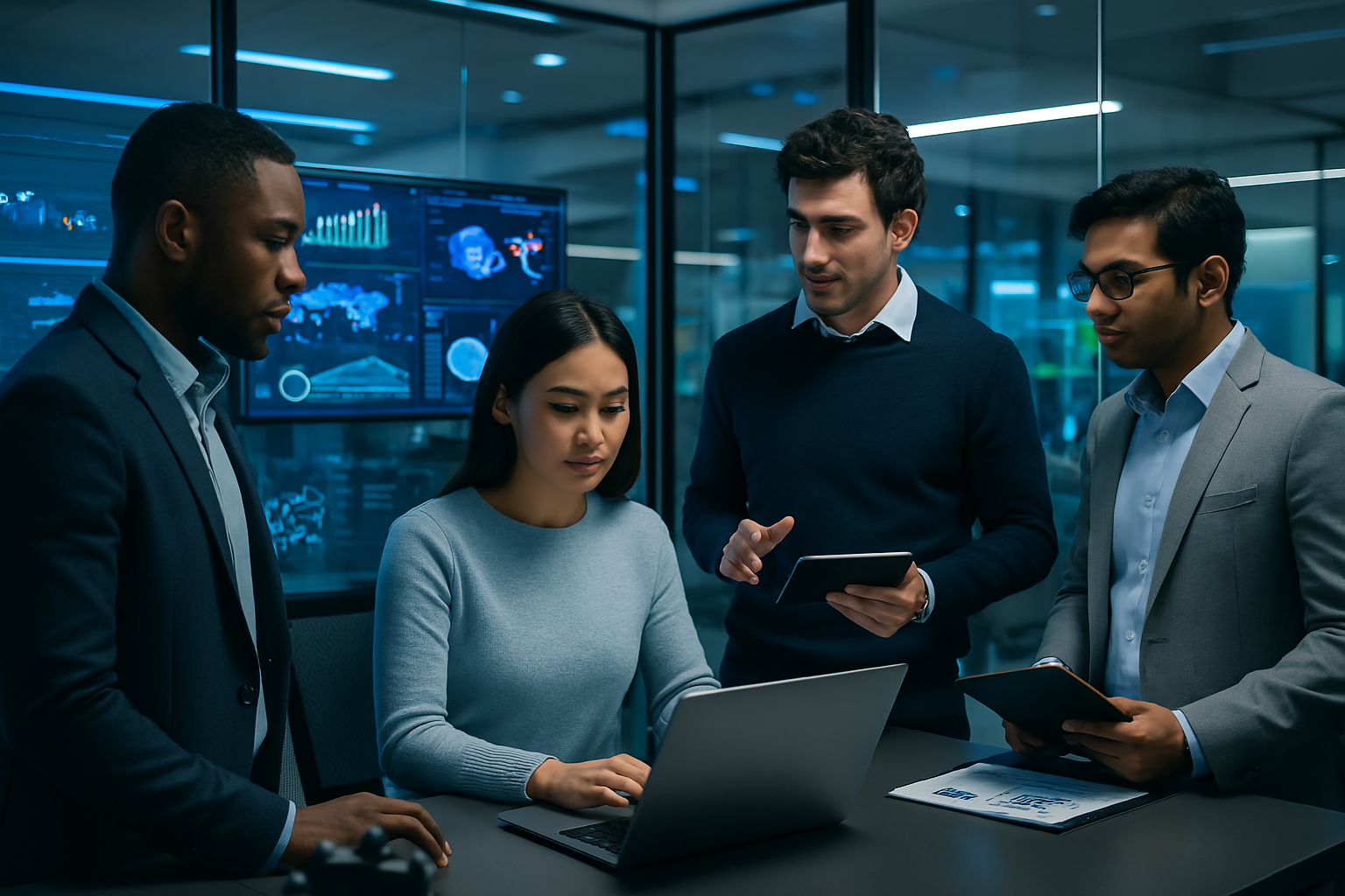 Our expert team collaborating on digital solutions